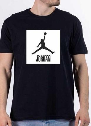 Чоловіча футболка jordan air чорна унісекс джордан