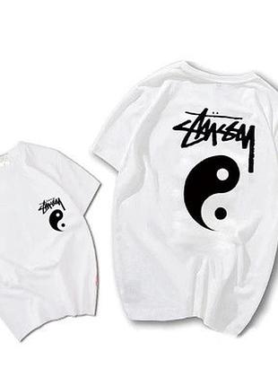 Чоловіча футболка stussy стуссі унісекс інь янь