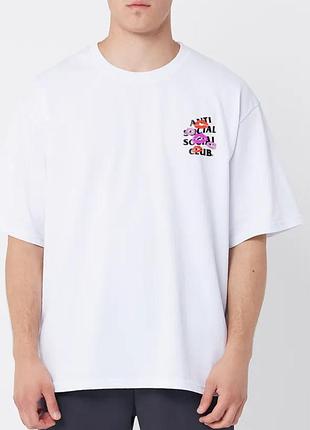 Мужская футболка assc anti social social club белая унисекс