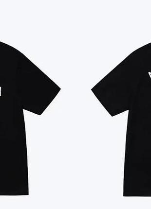 Чоловіча футболка stussy x bape a bathing ape чорна унісекс стусі колаборація з бейп