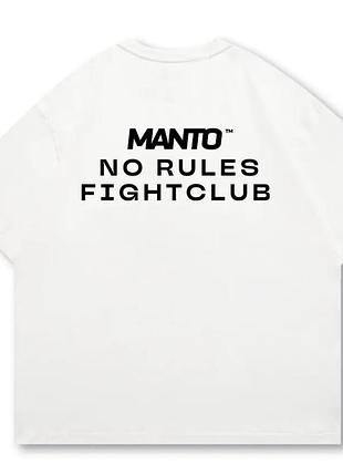 Мужская футболка manto fight club белая унисекс манто boxing ufc mma wrestling