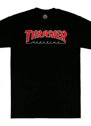 Чоловіча футболка чорна thrasher magazine трешер трешер трешер