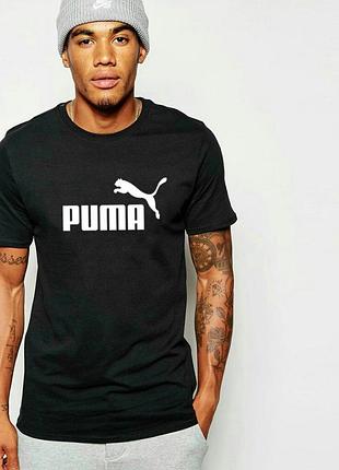 Мужская футболка puma черная пума