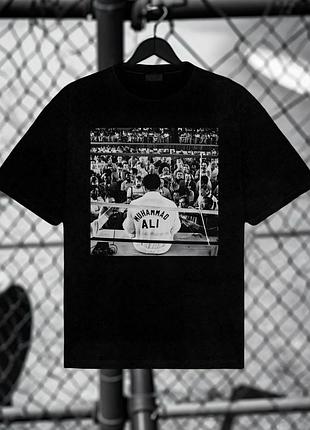 Мужская футболка muhammad ali унисекс манто manto fight boxing ufc mma wrestling muay thai али черная
