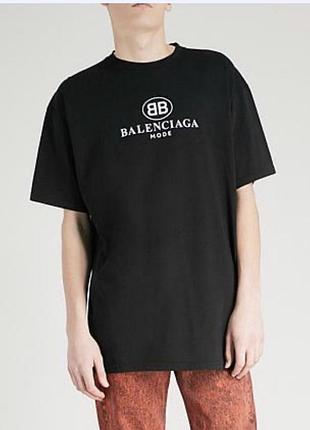 Мужская футболка balеnciaga черная