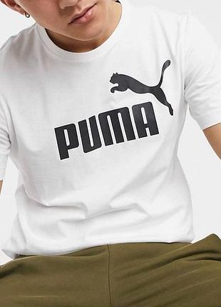 Мужская футболка puma белая пума