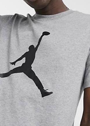 Мужская футболка jordan серая джордан