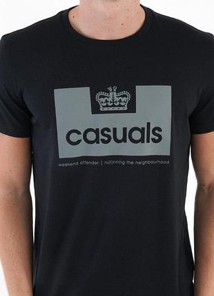 Мужская футболка weekend offender casual logo черная унисекс викенд офендер