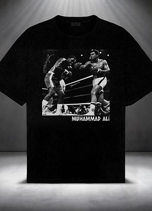 Мужская футболка muhammad ali унисекс манто manto fight boxing ufc mma wrestling muay thai али черная