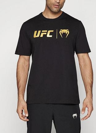 Чоловіча футболка venum ufc чорна унісекс венум