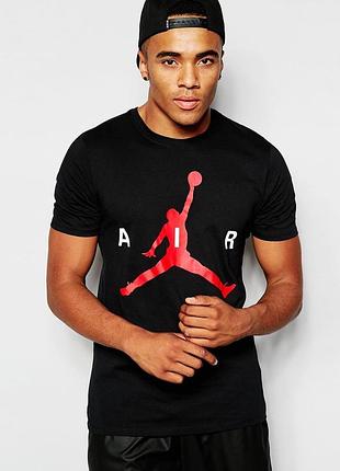 Мужская футболка jordan air черная джордан