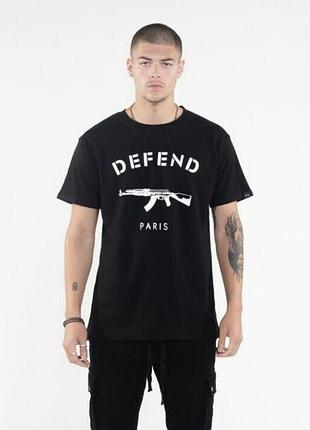 Чоловіча футболка defend paris чорна