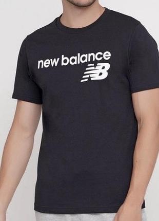 Мужская футболка new balance черная nb