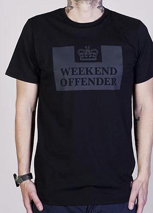 Мужская футболка weekend offender черная