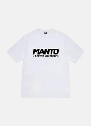 Чоловіча футболка manto біла для спорту манто