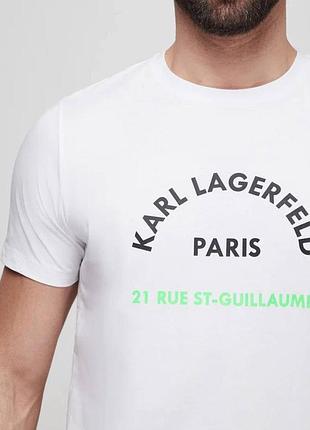 Мужская футболка karl lagerfeld белая