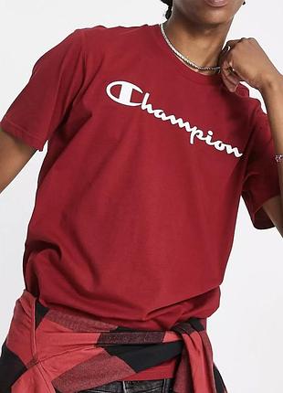 Мужская футболка champion чемпион красная