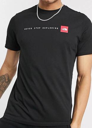 Мужская футболка the north face черная thf тнф