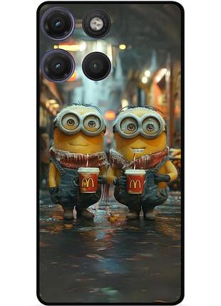 Силіконовий чохол бампер для motorola moto g17 з малюнком міньйони minion 4