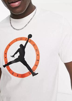 Мужская футболка jordan air белая джордан