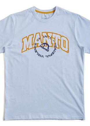 Мужская футболка manto fight co белая унисекс манто boxing ufc mma wrestling
