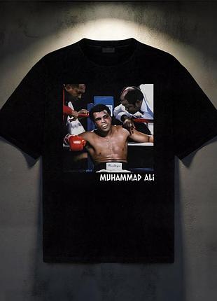 Мужская футболка muhammad ali унисекс манто manto fight boxing ufc mma wrestling muay thai али черная