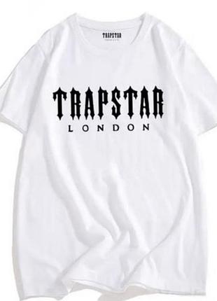 Мужская футболка trapstar london белая унисекс трепстар