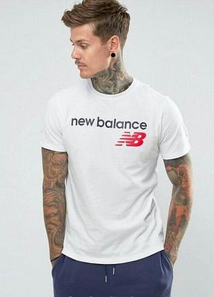 Мужская футболка new balance nb белая