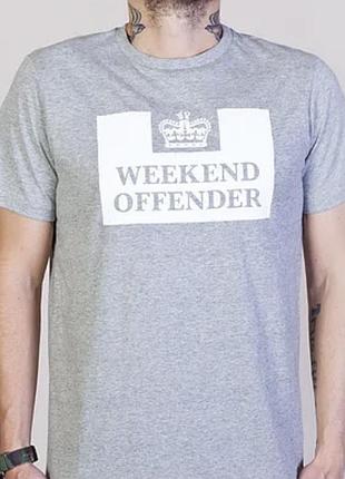 Мужская футболка weekend offender серая