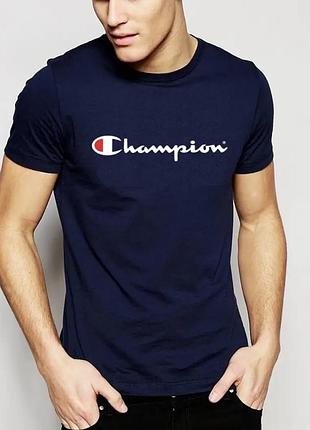 Чоловіча футболка champion темно-синя