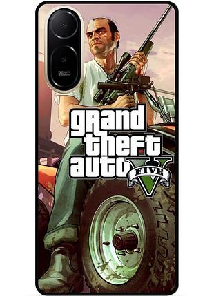 Силіконовий чохол бампер для xiaomi redmi a7 pro з малюнком gta 4