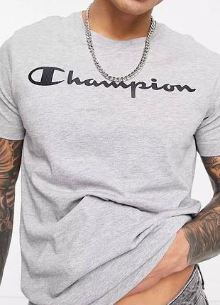 Чоловіча футболка champion сірий чемпіон