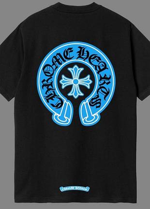 Чоловіча футболка chrome hearts logo унісекс хром хартс
