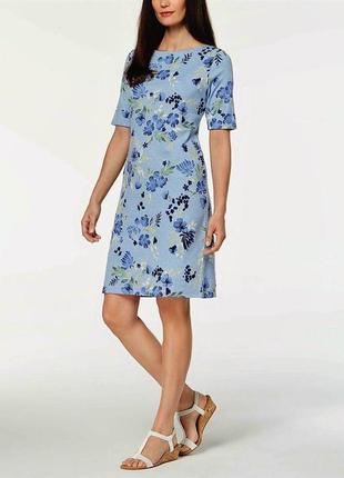 Сукня-футболка в квітковий принт plus sizes :1х, 2х, 3х