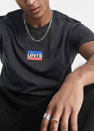 Чоловіча футболка levis левіс чорна