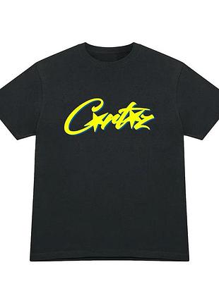 Мужская футболка corteiz logo унисекс кортеиз кортез черная