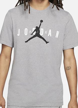 Мужская футболка jordan air серая