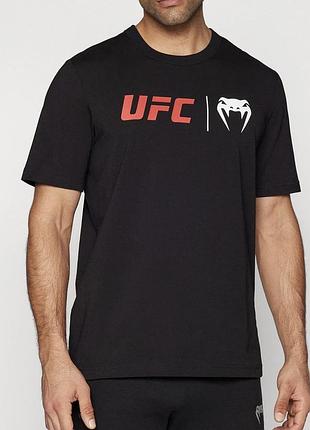 Чоловіча футболка venum ufc чорна венум унісекс