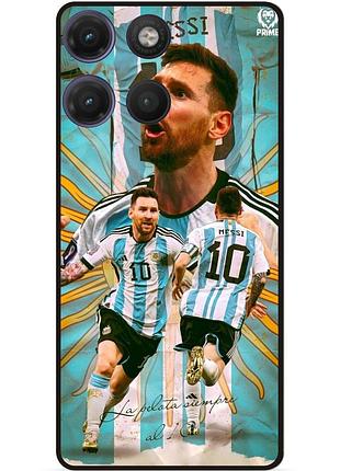 Силіконовий чохол бампер для motorola moto g17 з малюнком messi gen мессі