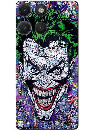 Силиконовый бампер чехол для motorola moto g17 с рисунком джокер joker