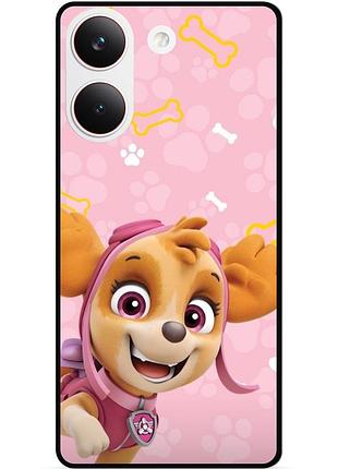 Силиконовый бампер чехол для xiaomi poco x8 pro с рисунком щенячий патруль 8