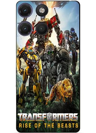 Силіконовий чохол бампер для motorola moto g17 з малюнком звіроботи трансформери transformers 2