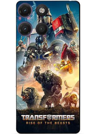 Силіконовий чохол бампер для motorola moto g17 з малюнком звіроботи трансформери transformers 1