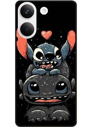 Силиконовый бампер чехол для xiaomi poco x8 pro с рисунком стич 8