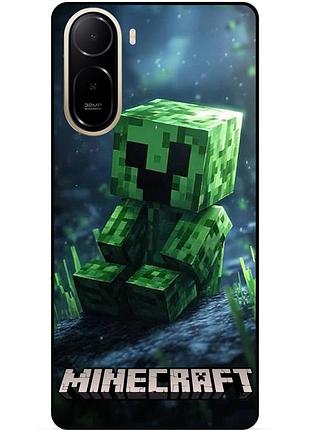 Силіконовий чохол бампер для xiaomi redmi a7 pro з малюнком стів minecraft крипер майнкрафт