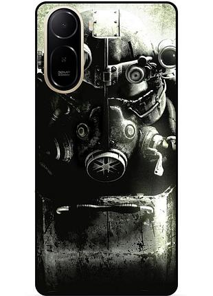 Силиконовый бампер чехол для xiaomi redmi a7 pro с рисунком fallout 8