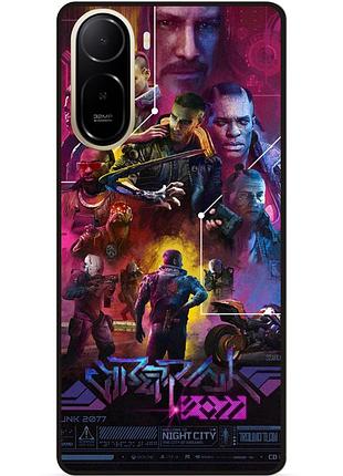 Силіконовий чохол бампер для xiaomi redmi a7 pro з малюнком cyberpunk 5
