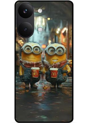 Силіконовий чохол бампер для xiaomi poco x8 pro max з малюнком міньйони minion 4