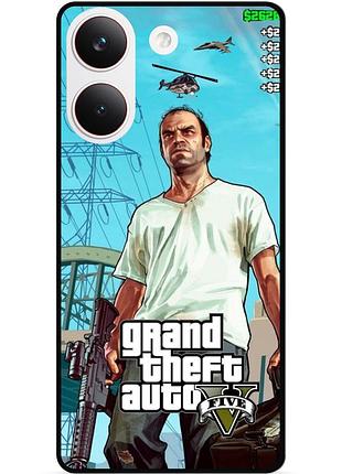 Силіконовий чохол бампер для xiaomi poco x8 pro з малюнком gta 7