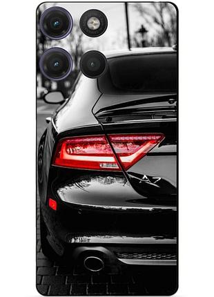 Силіконовий чохол бампер для motorola moto g17 з малюнком audi аудіомашина авто